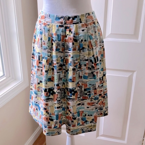 i.e. Petite Pleated Skirt Multicolor Size 4P - Picture 2 of 12